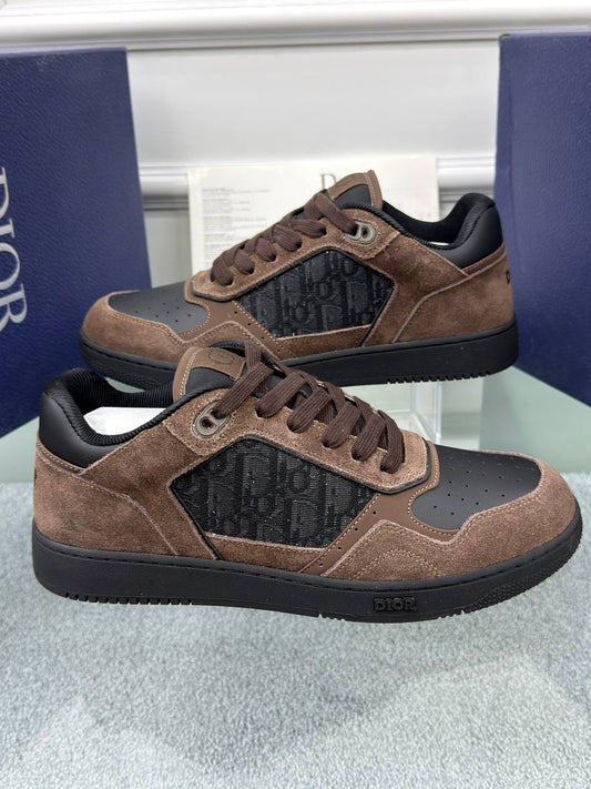 Dior Men B27 Low-Top Sneaker - Kahverengi/Siyah