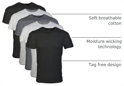 Gildan Men's Crew T-Shirts, Multipack, Style G1100