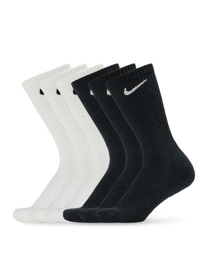 Nike Adult Everyday Cushioned Training Crew Socks (6-Packs) | Mens & Womens