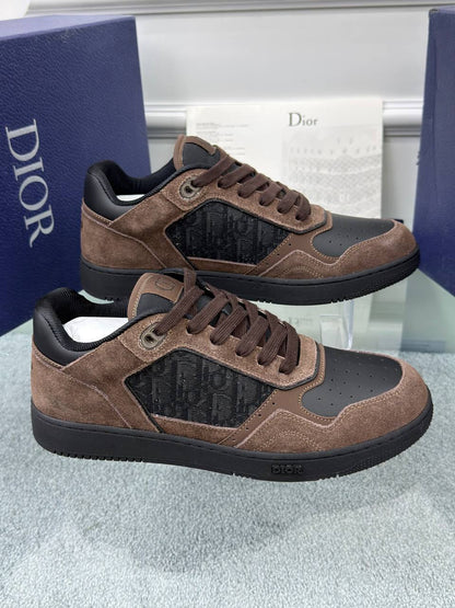 Dior Men B27 Low-Top Sneaker - Kahverengi/Siyah