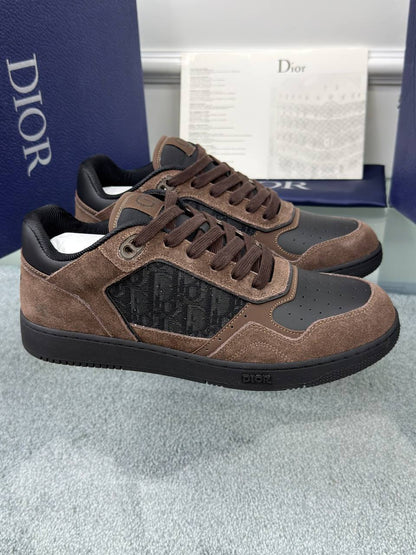 Dior Men B27 Low-Top Sneaker - Kahverengi/Siyah