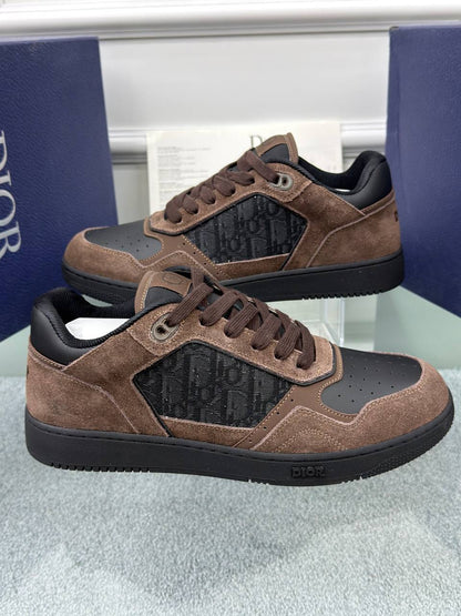 Dior Men B27 Low-Top Sneaker - Kahverengi/Siyah