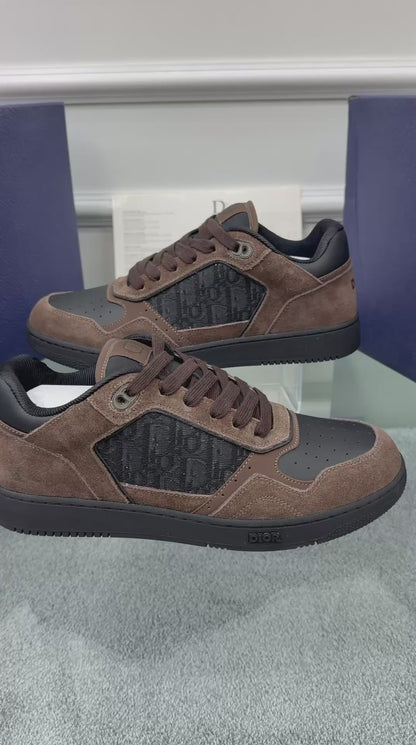 Dior Men B27 Low-Top Sneaker - Kahverengi/Siyah